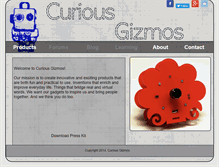 Tablet Screenshot of curiousgizmos.com